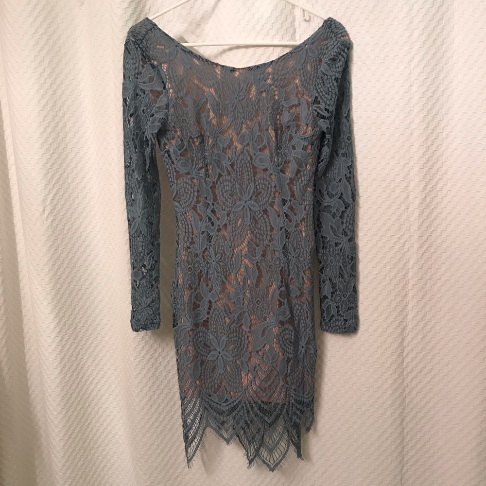 Charlotte Russe Light Blue Lace Dress S